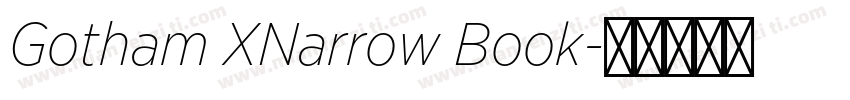 Gotham XNarrow Book字体转换
